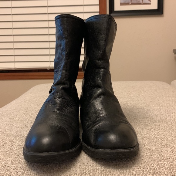 Black sparkle Gianni Bini boots bootie ankle boot size 9 sparkle - Picture 16 of 17